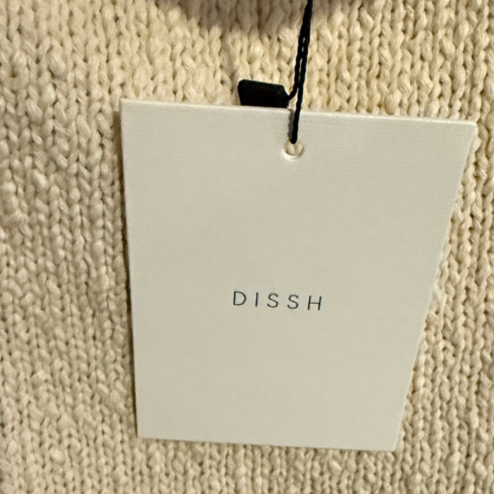 DISSH Cream 100% cotton Knit Sweater - Picture 3 of 9